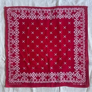 Vintage Fast Color Red Bandana